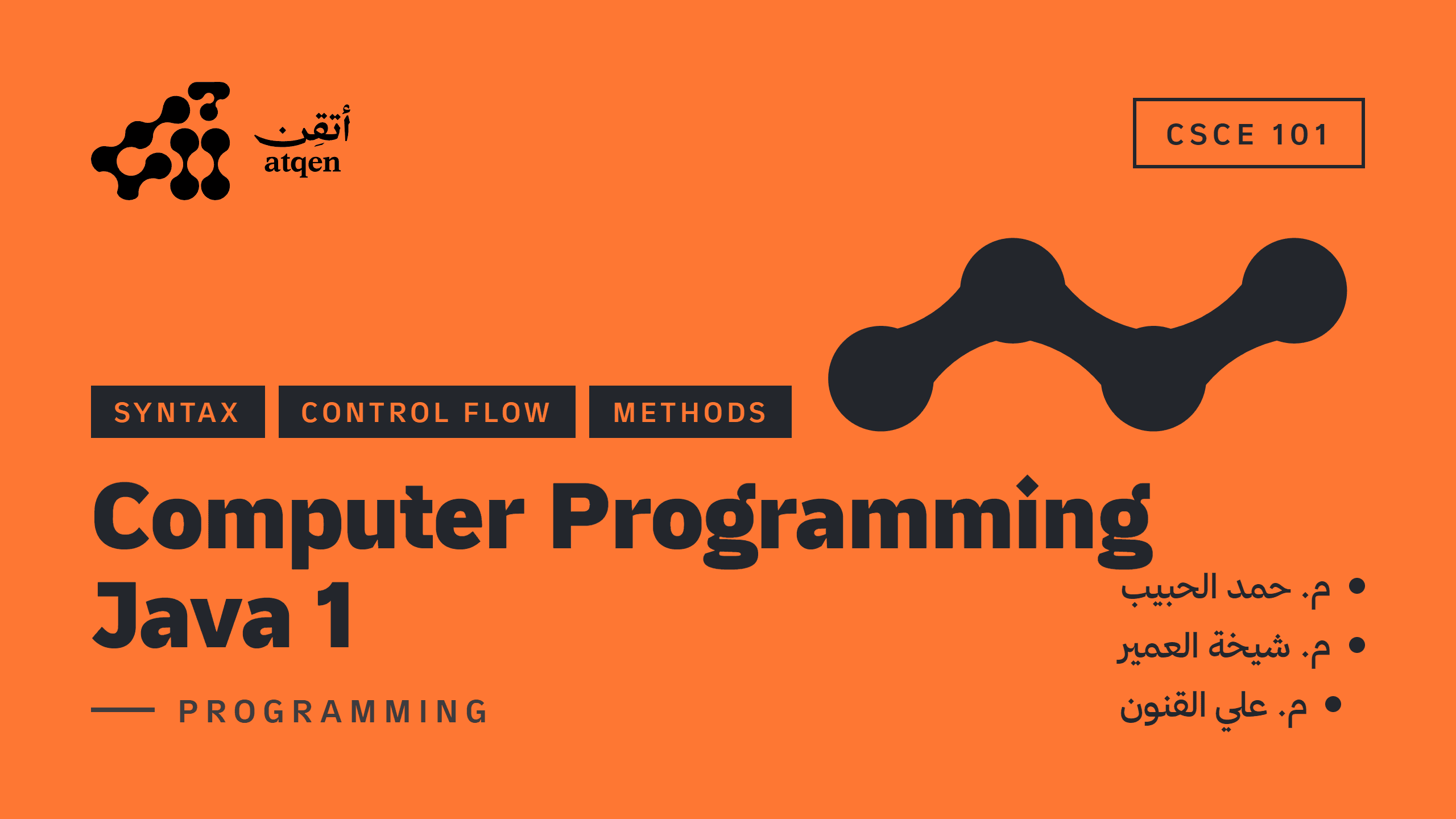CSCE 101 – Computer Programming (Java 1)